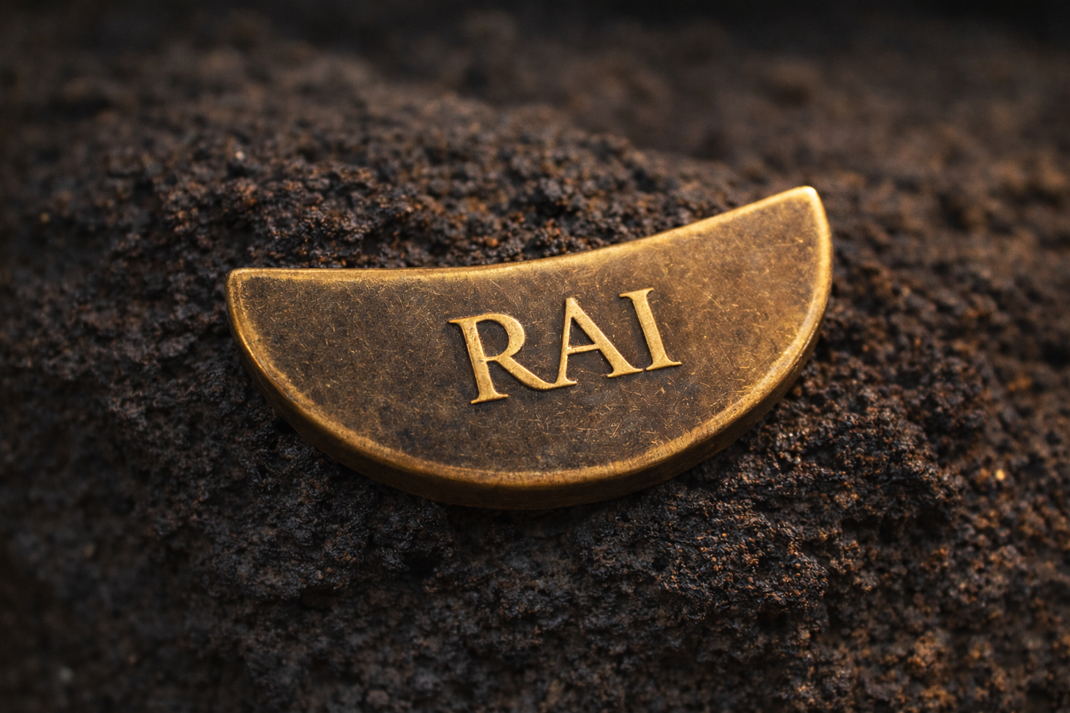 The Sinåhi Name Tag, solid brass crescent moon name tag engraved with your dog's name by Rai Collective